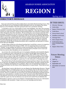 Region 1 newsletter